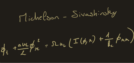 Michelson-Sivashinsky equation